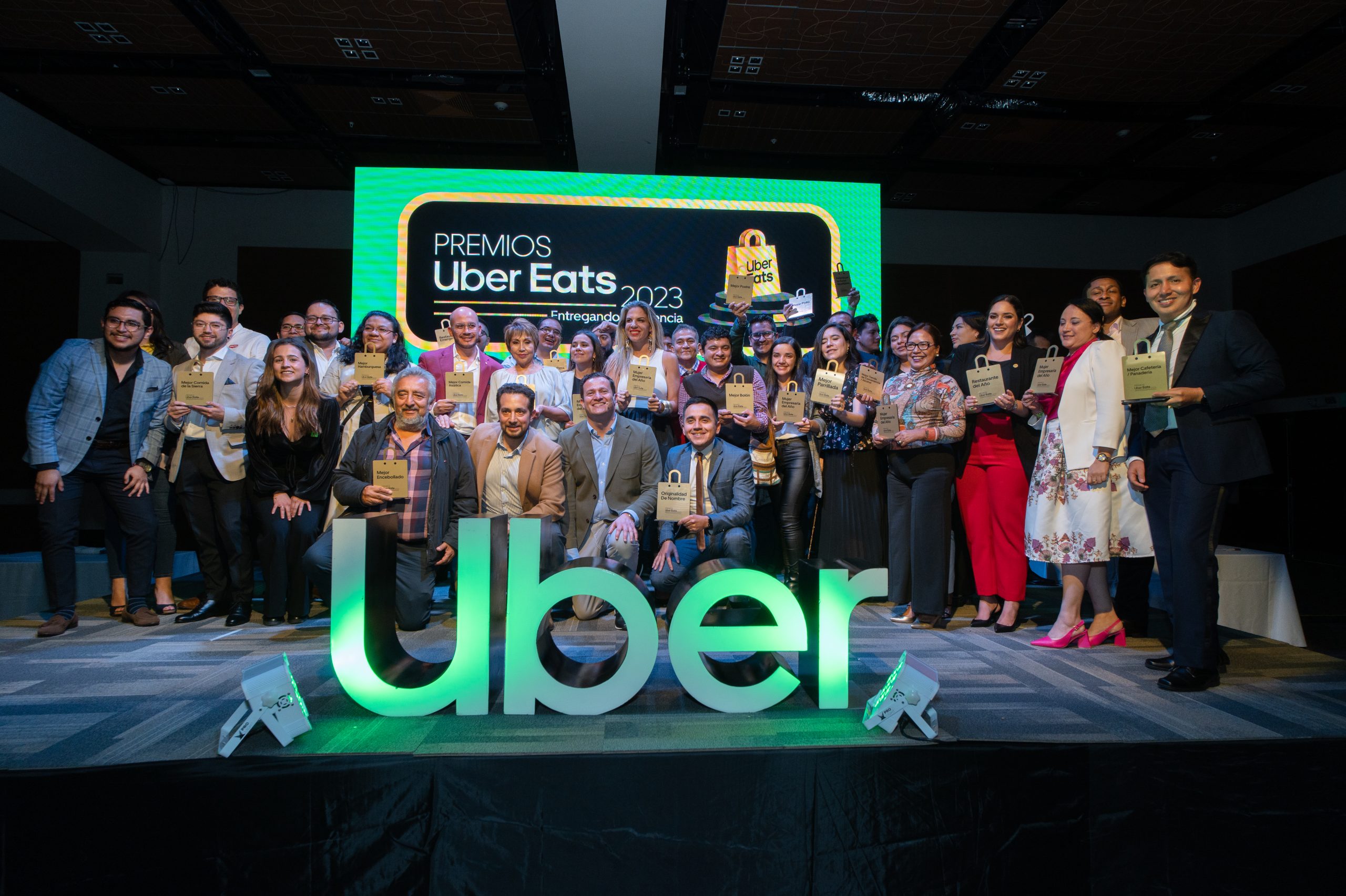 La industria gastronómica ecuatoriana  brilla en los Premios Uber Eats 2023